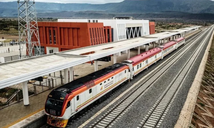 Standard Gauge Railway (SGR) built using Simba Cement standard - Mombasa - Nairobi, Kenya